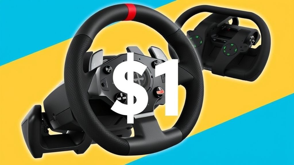 罗技旗舰赛车方向盘史低价来袭 亚马逊直降100美元