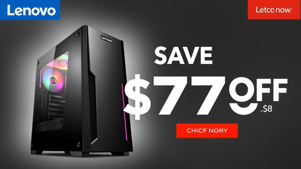 联想Legion游戏主机限时特惠：AMD Ryzen 7 7800X3D+RTX 5070 Ti仅售1759.99美元